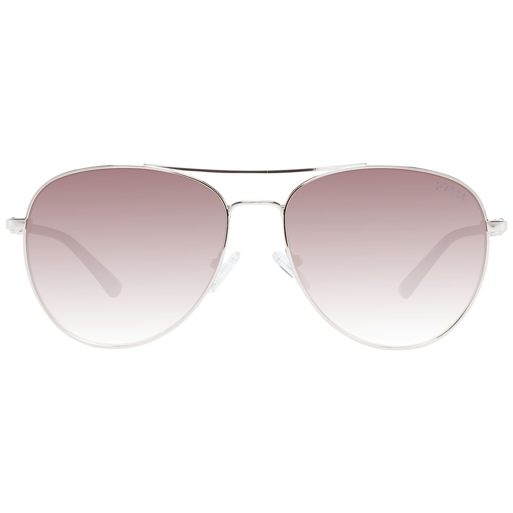 Guess Sonnenbrille mit silbernem Metallrahmen